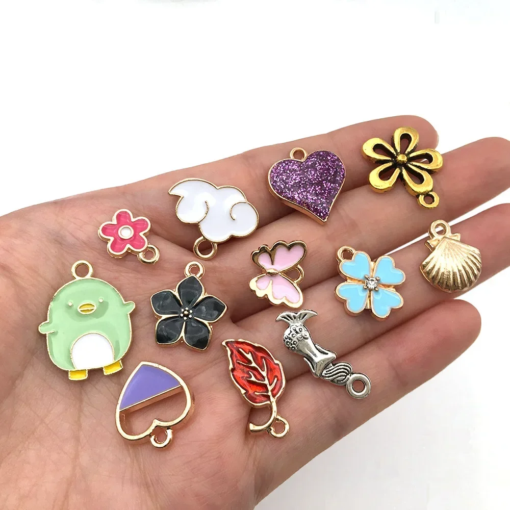 DIY Jewelry Bracelet Mix Tibetan Alloy KC Charm for Jewelry Making Earrings Necklace Pendant