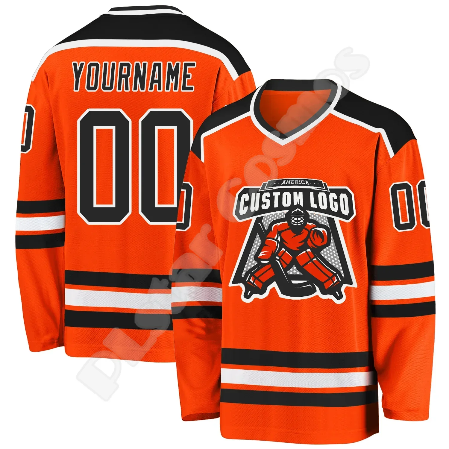 

NewFashion Hockey Jersey Custom Name Team Logo Number Colorful Pullover Long Sleeves 3DPrint Harajuku Casual Funny Sweatshirts C
