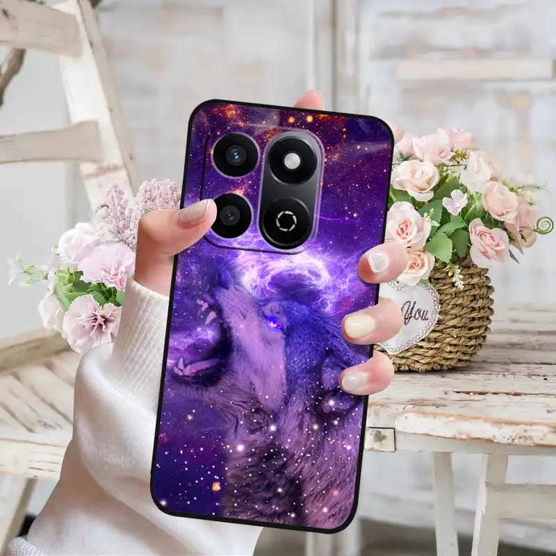 Cute Cat Design Soft Silicone Phone Case - Lovely Painted TPU Back Cover