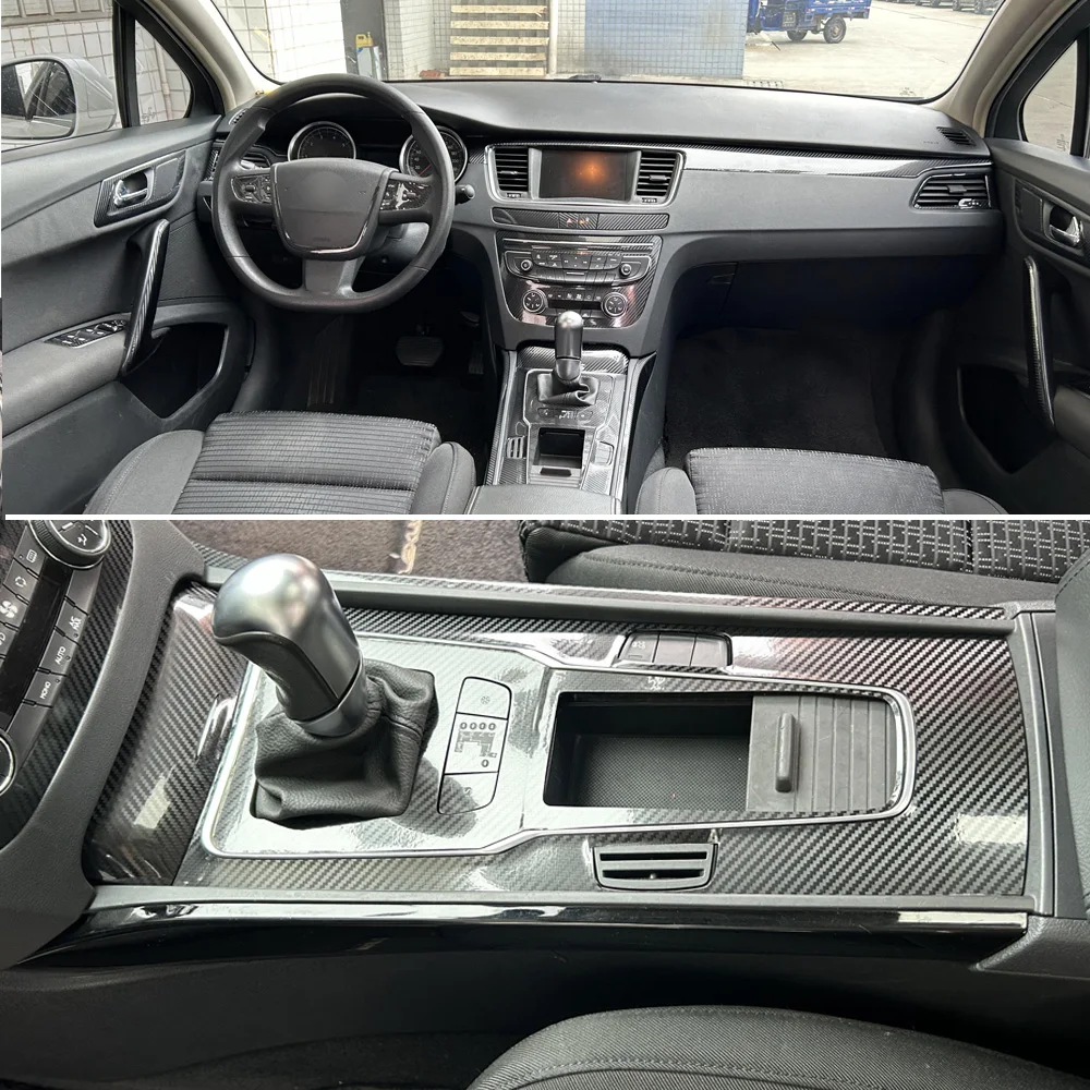 Tapis de Sol pour Peugeot 508 2010-2018 Caoutchouc Noir - Auto