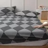 New Product 100% Cotton Printing Bed Mattress Set with Four Corners And Elastic Band Sheets 1pcs Home Textile Fitted Sheet 2