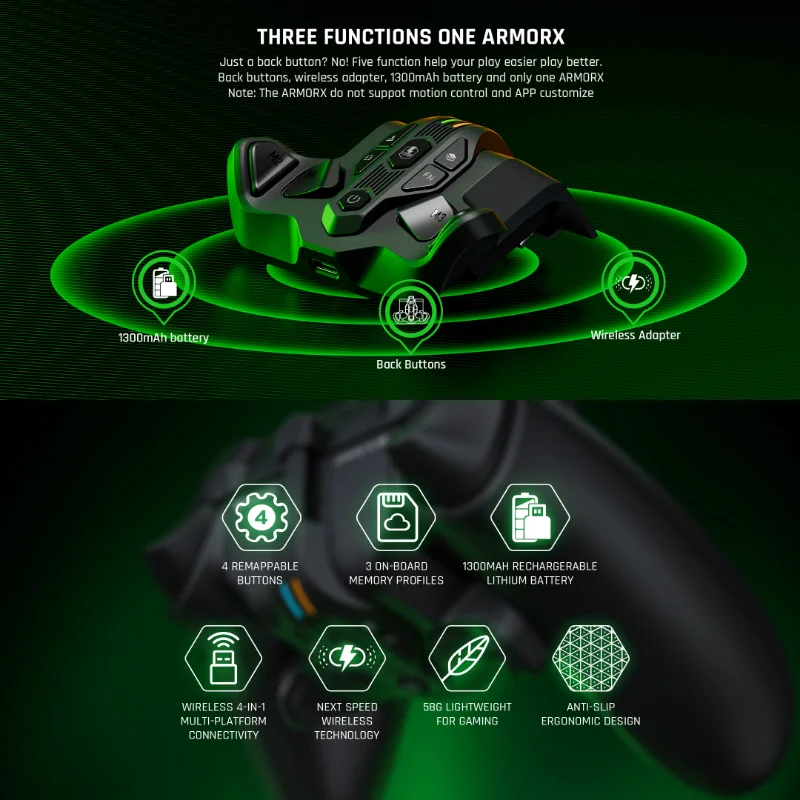Botón inalámbrico de ARMOR-X para Xbox Series S/X, controlador con Win/ Switch /Xbox ONE, accesorios para Gamepad AliExpress