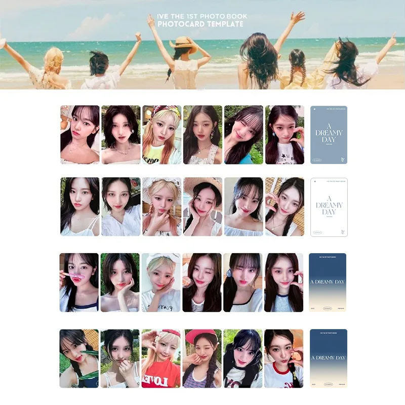 

24pcs/set KPOP IVE LOMO Card Photocard A DREAMY DAY Image Postcard Yujin Gaeul Wonyoung LIZ Rei Leeseo Gift Fans Collection