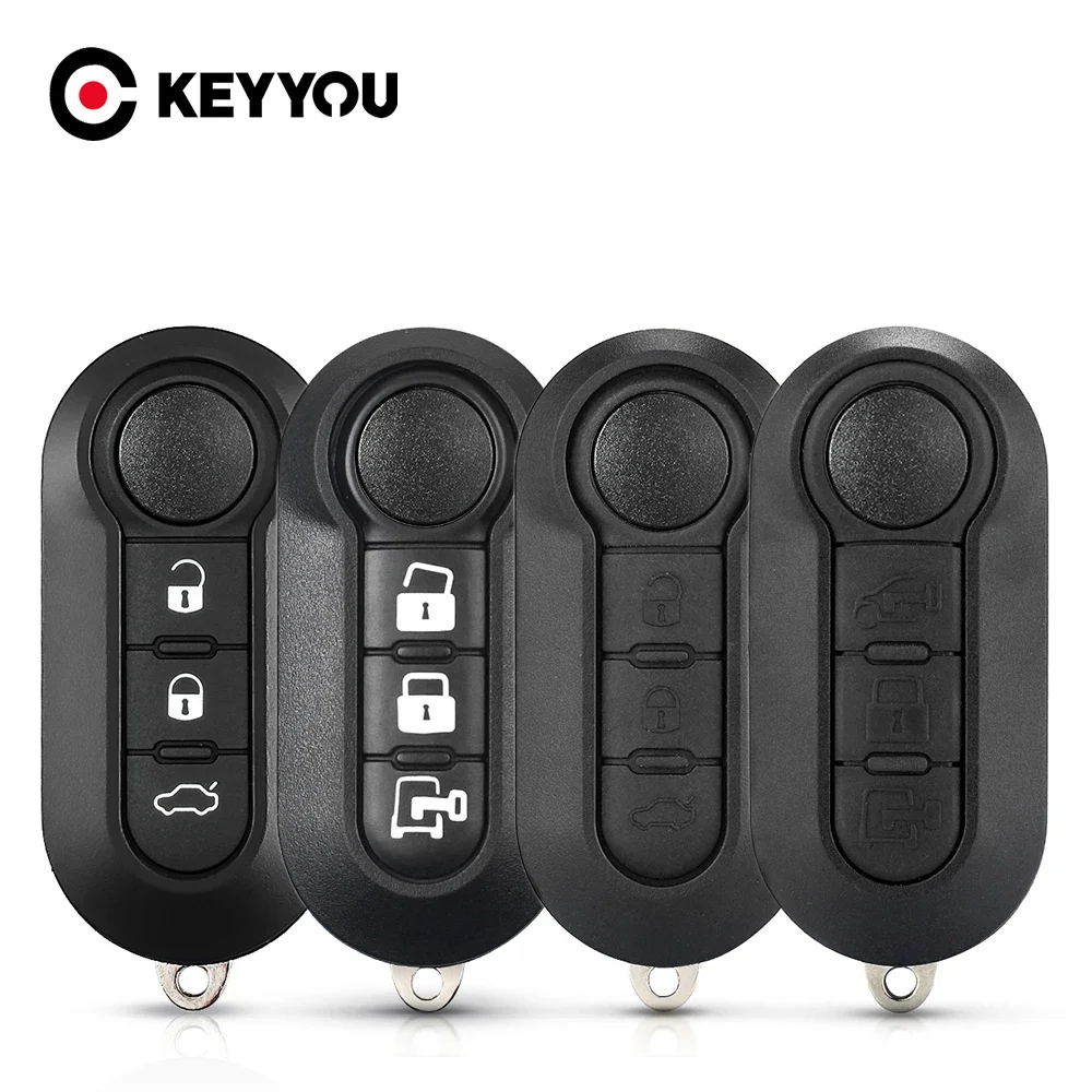 KEYYOU 10PCS Für Fiat 500 Panda Punto Bravo 3 Tasten Normalen Flip Fernbedienung Auto Schlüssel Shell Blank Gehäuse Keyless SIP22 klinge Fall – Detail 3