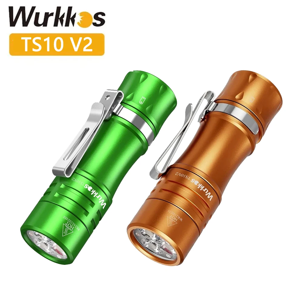 Wurkkos TS10 V2 Powerful Mini EDC Flashlight