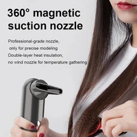 Portable Mini Leafless Hair Dryer Travel Blower 3 Gears Cool and Tot Wind Temperature Control Dry Quickly with Collecting Nozzle 2