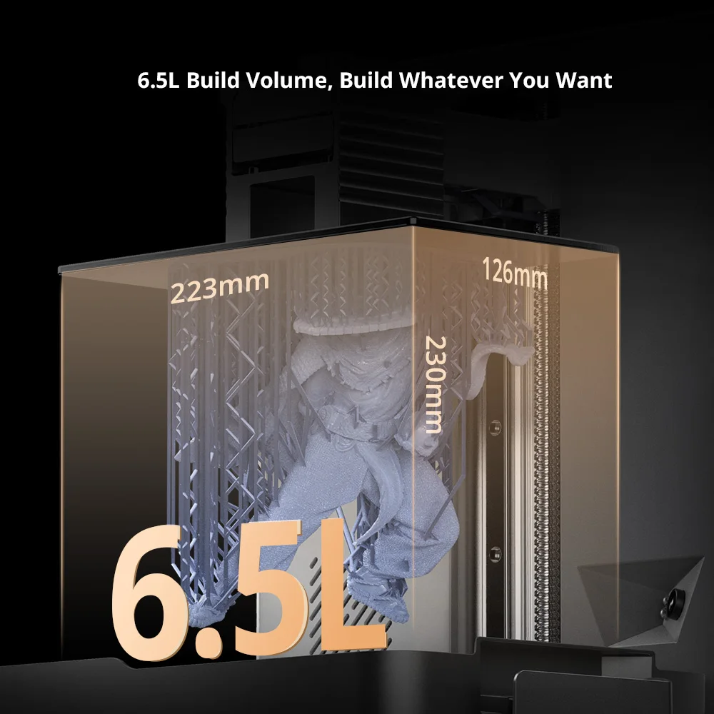 ANYCUBIC Newest Photon P1 AE Version 14K SLA LCD Resin 3D Printer Precision-Fitted Ball Screw Printing Size 223*126*230mm — view 5