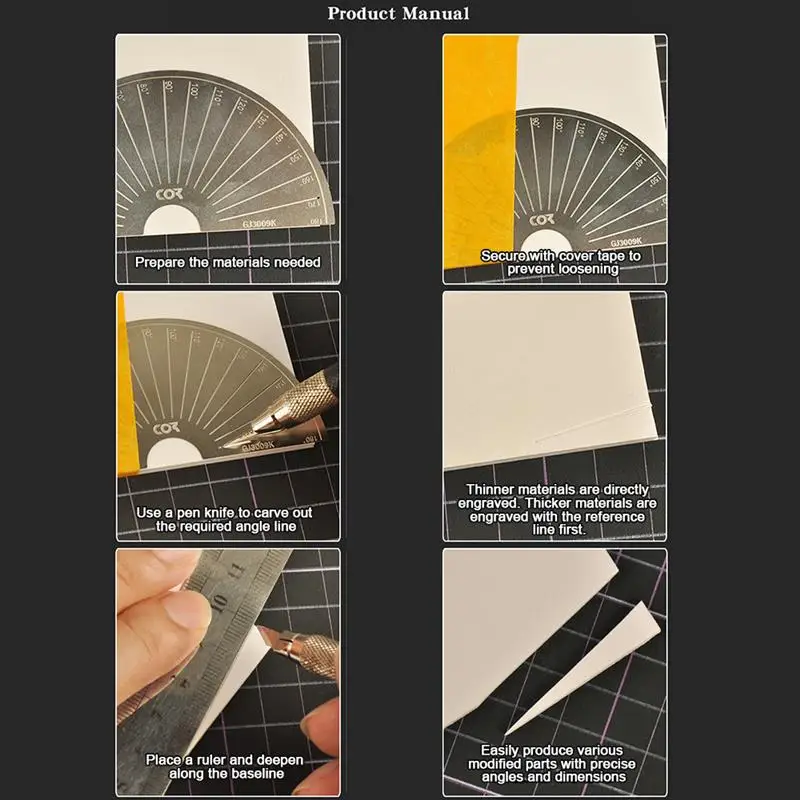 Modeling Multi Angle Cutting Tools Angle Guild Line Scribe Cutting Model Scribing Templates Craft Tool Chisel Line Guide Tools
