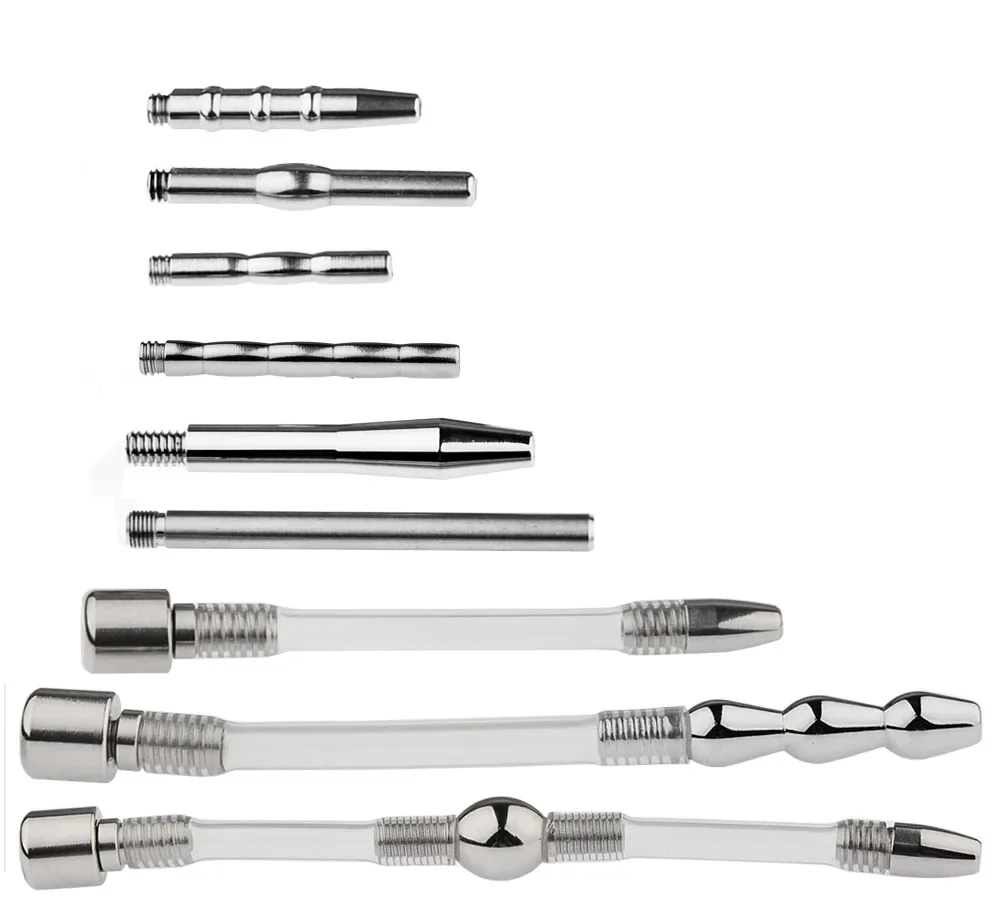 Male Chastity Device Penis Cage Urethra Catheter Parts BDSM Cock Ring Lock Sex Toys For Men 6