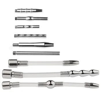 Male Chastity Device Penis Cage Urethra Catheter Parts BDSM Cock Ring Lock Sex Toys For Men 6