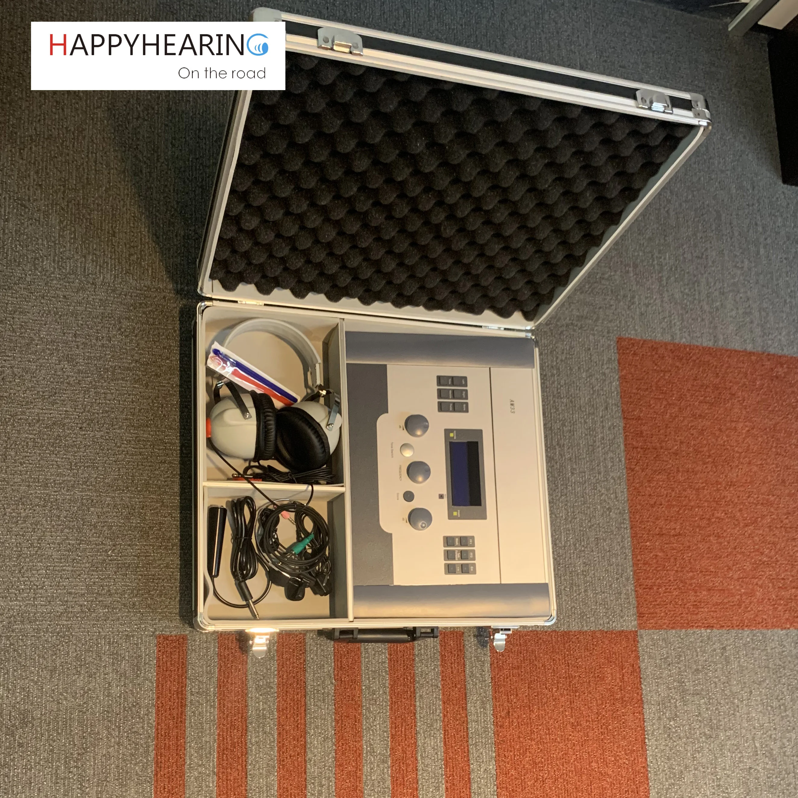 Portable Diagnostic Audiometer Clinical Hearing Test AM33 Audiometer 6