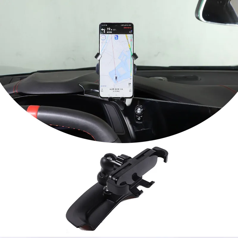 

For Chevrolet Corvette C8 Z51 Z06 2020-2023 Accessories Car Mobile Phone Holder Bracket Navigation Screen Fixed Cell Phone Mount