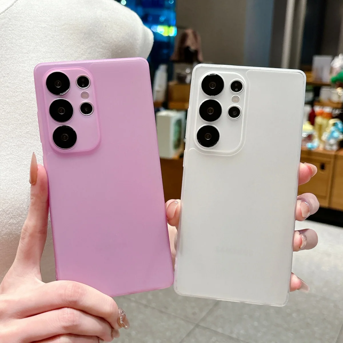 Slim Soft Silicone Matte Transparent Phone Case - TPU Cover