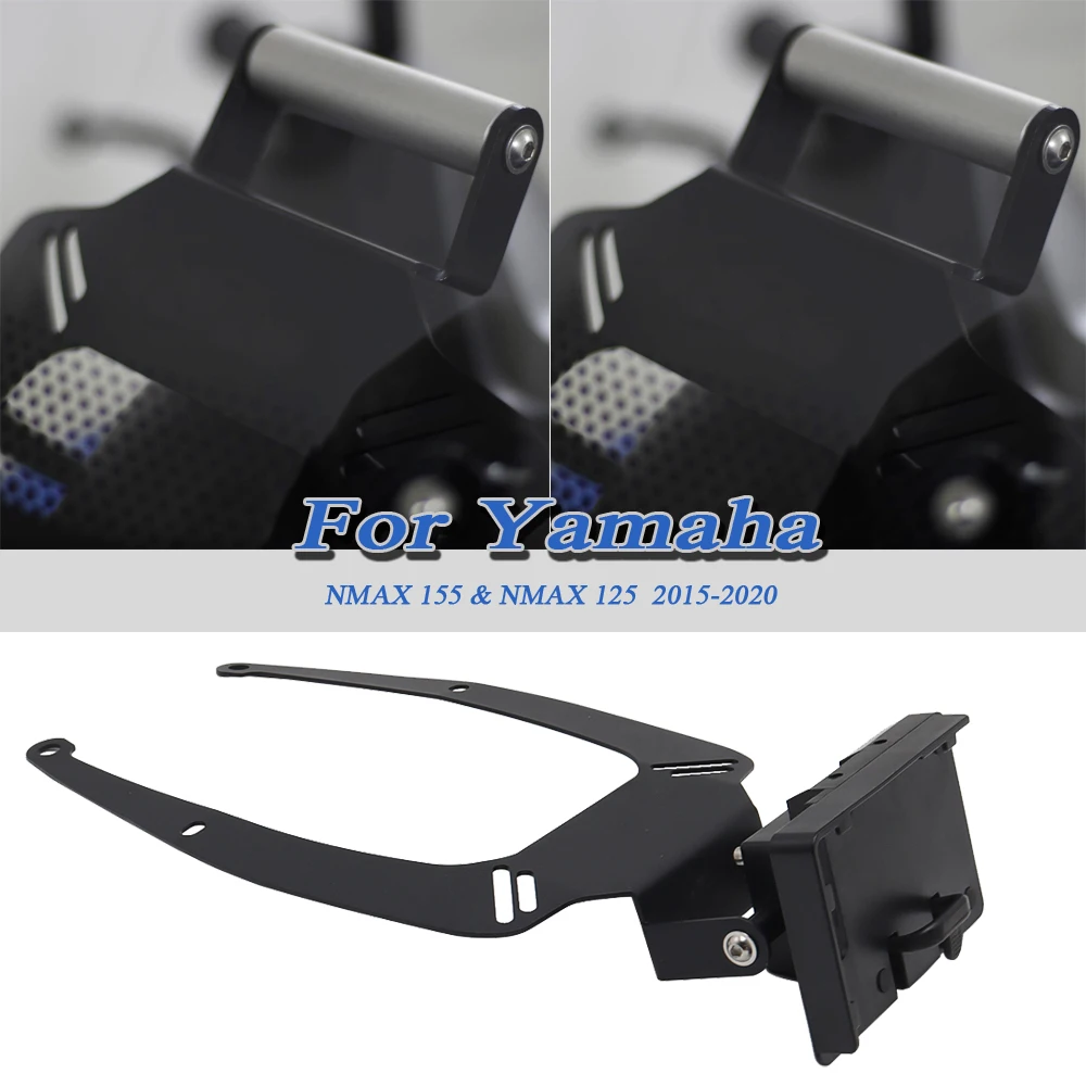 

Motorcycle GPS Phone USB & Wireless Charging Navigation Bracket Holder Mount Stand For Yamaha NMAX N-MAX 155 125 2015-2020 2019