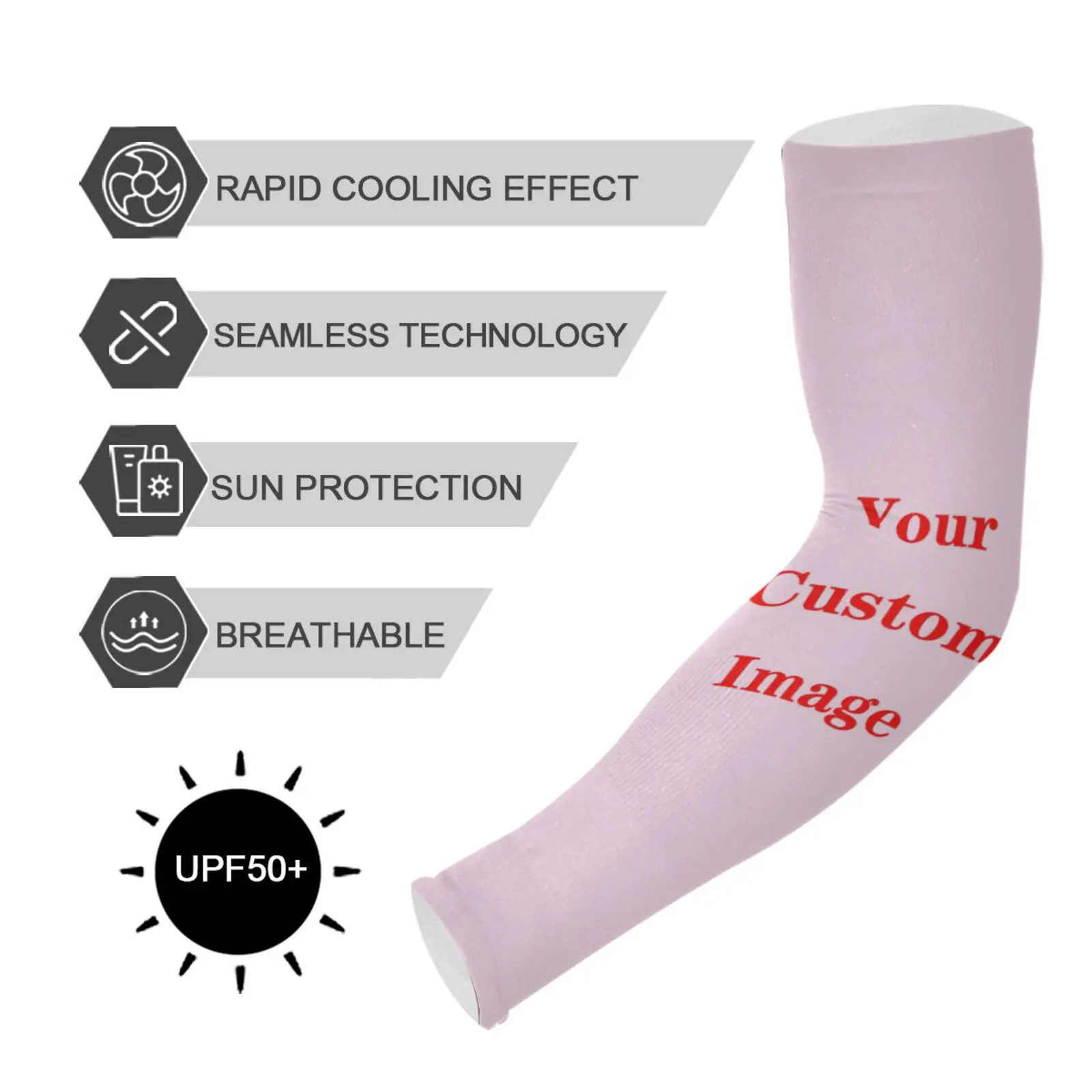 New Cycling Cooling Arm Sleeves Ice Fabric Breathable Quick Dry Sportswear Sun UV Protection Long Arm Cover Cycling Sleeves