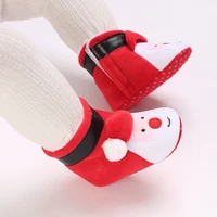 Winter Christmas Snow Boots Cute Cartoon Santa Claus children's Shoes For Baby Boys And Girls Christmas Shoes Suitable For 0-18M 6