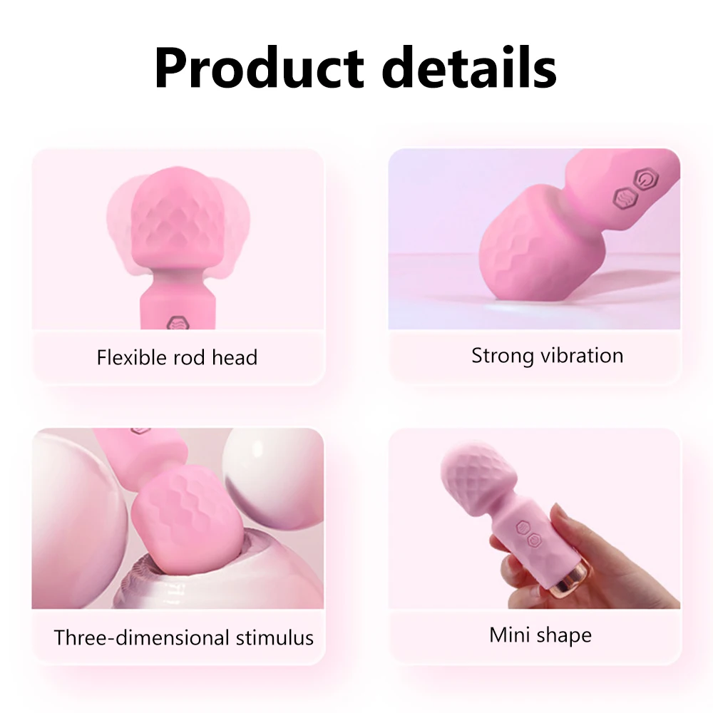 Powerful Mini Rabbit Vibrator Usb Rechargeable Body Massager_voghion.com