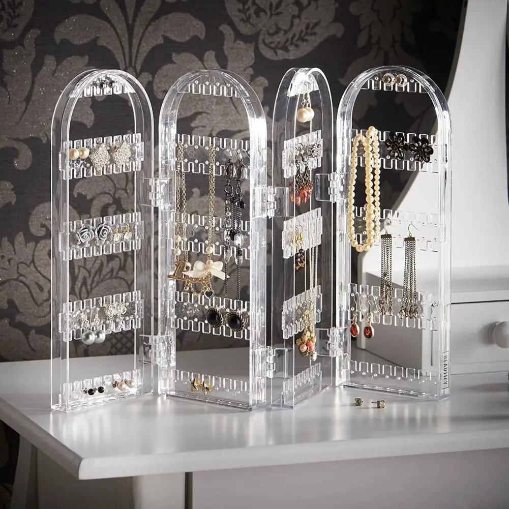 Earrings Display Rack Transparent Multi-layer for Jewelry Display