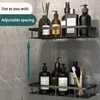 Bathroom Shelf Kitchen Storage Organizer Aluminum Alloy Shampoo Rack Shower Shelf Bathroom Accessories No Drill Shelf 4