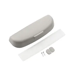 Universal Car Glasses Case with Sunglasses Holder Accessories (GRAY)