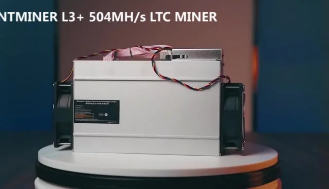 ASIC Miner Bitmain ANTMINER L3+ 504MH/S 1.6J/MH with PSU Scrypt