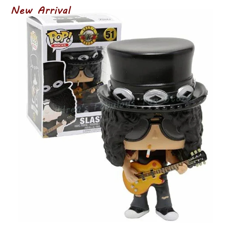 thumbnail image 4 of Figura de vinilo Funko POP Rocks Band Guitarist Slash #51 Curly MARIAN CAREY 85# Figuras de acción Juguetes para niños, 4 of 5