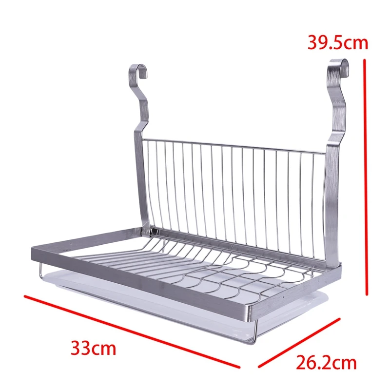 Stainless Steel Folding Hanging Dish Rack Draining Bowl Rack Plates Organizer Tableware Kitchen Storage Kitchen Organizer Shelf 5