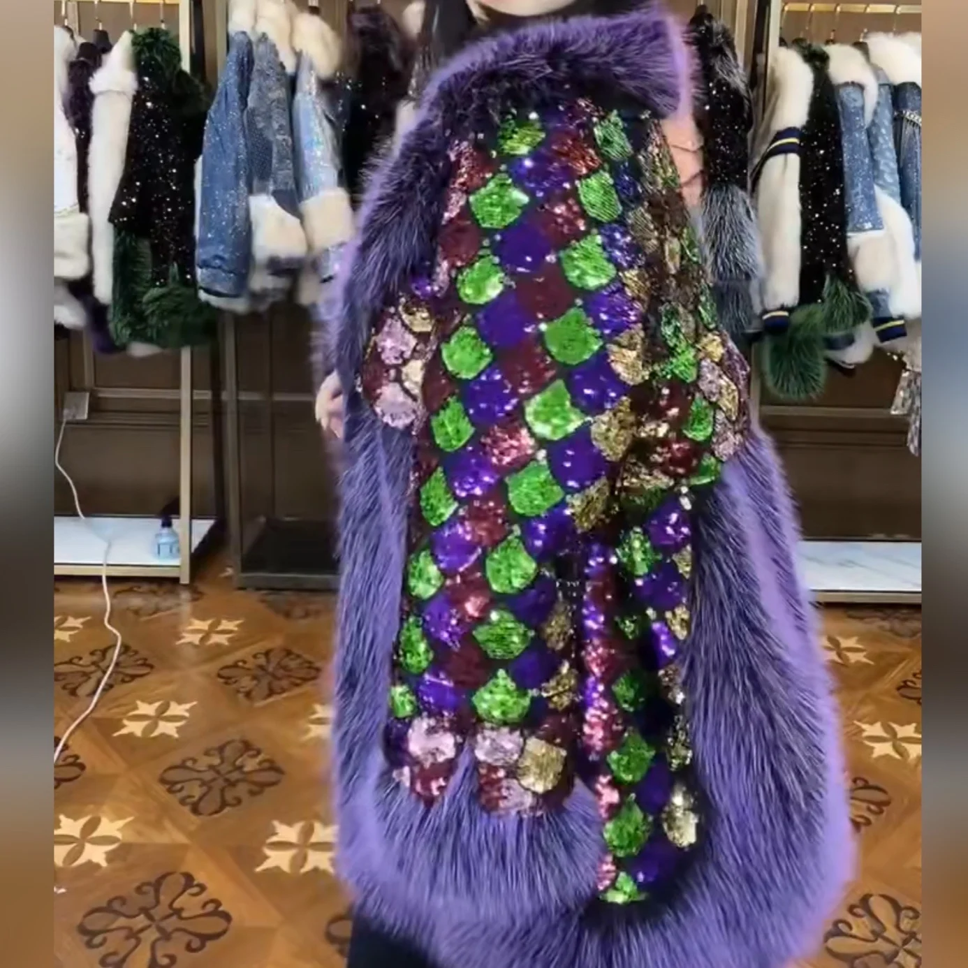 ジャケット・アウター acka 2024 Christmas box volume fur coat ジャケット・アウター acka 2024 Christmas box volume fur coat
