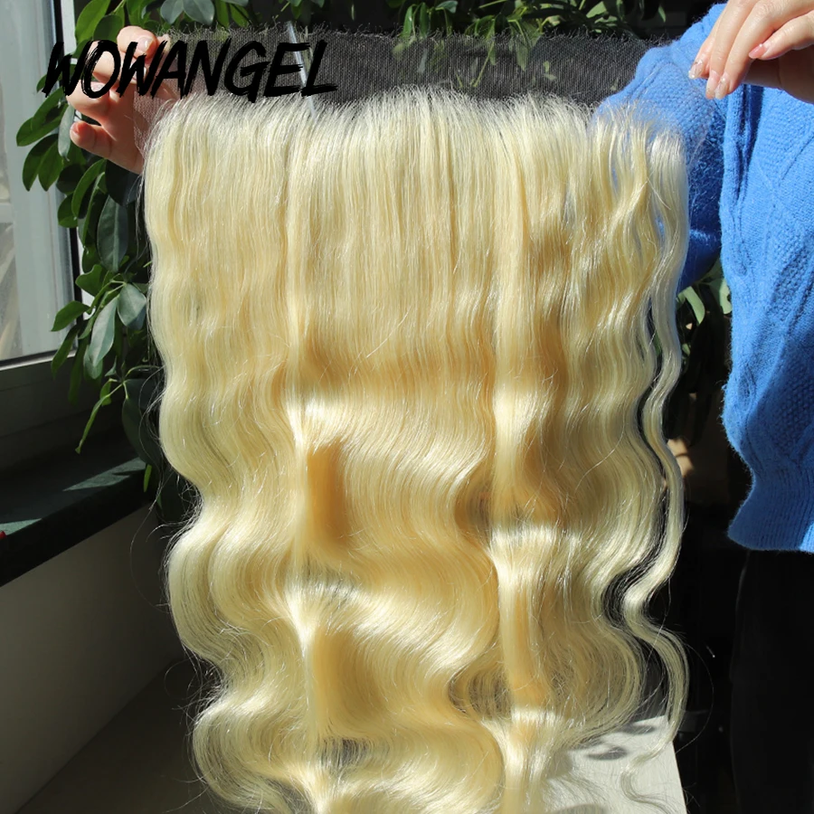 13x6 HD Lace Frontal Body Wave 613 Blonde Hair Ultra Thin Lace Frontal Closure Only Ear to Ear HD Transparent Deep Part