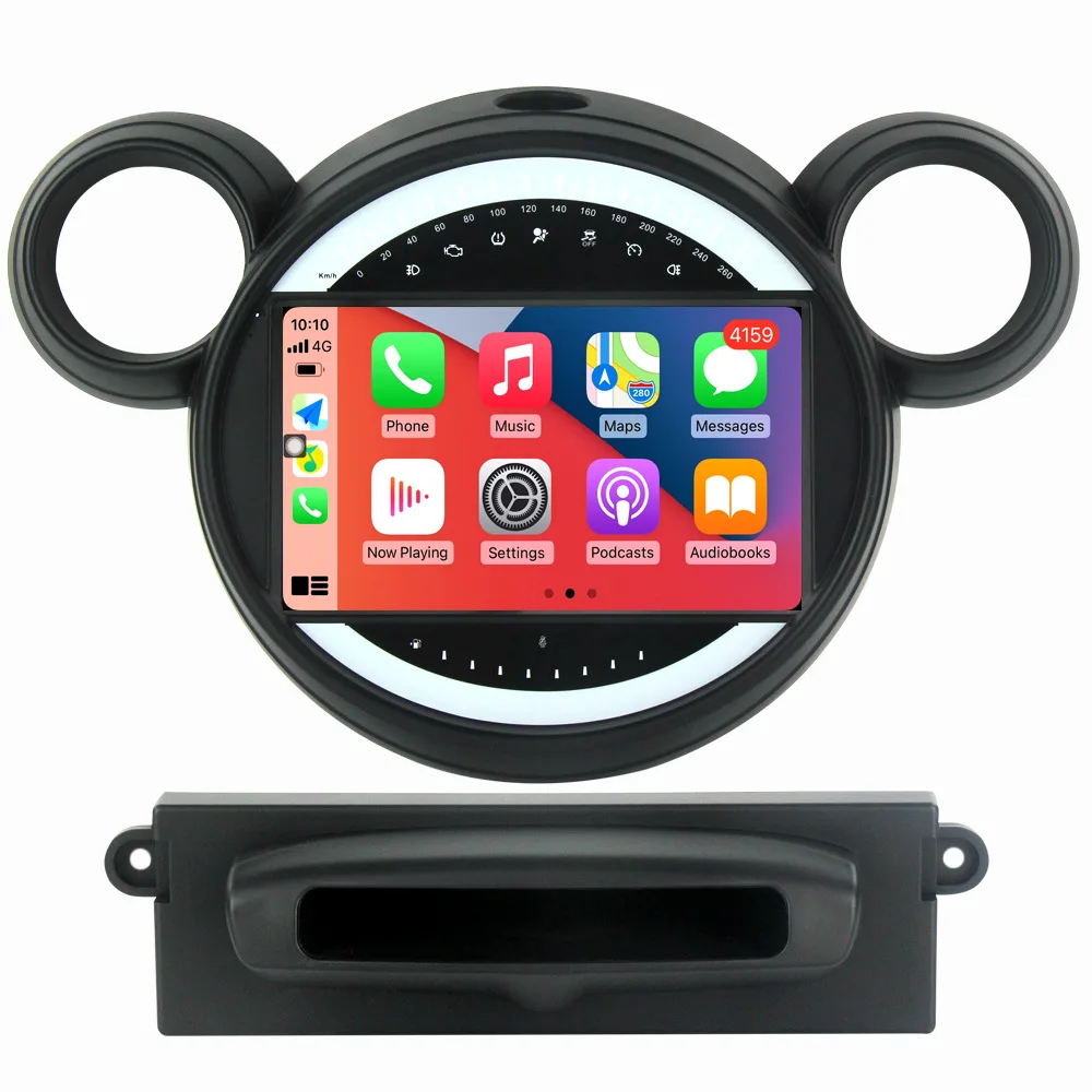 

Автомобильный мультимедийный плеер, Магнитола 9 дюймов на Android 11, с GPS, видеоплеером, для BMW Mini Cooper Country Man R60 2010-2016, Типоразмер 9 дюймов