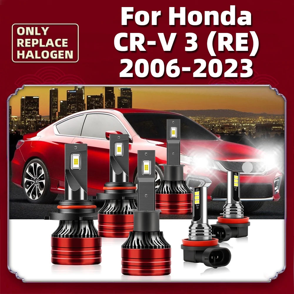 

LED Headlight Bulb 120W 16000LM Luces 12V For Honda CR-V 3 (RE) 2006 2007 2008 2009 2010 2011 2012 2013 2014 2015 2016 2017-2023