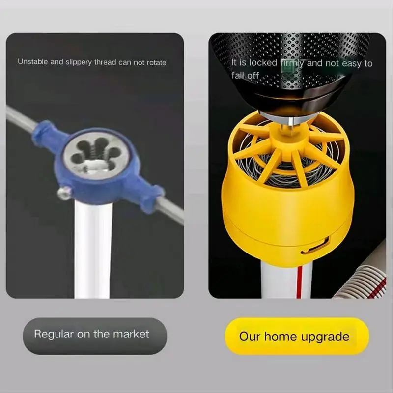 PVC Thread Maker Tool Pipe Threader Plumbing Tool Pipe Tap Die Set Electric Drill Threader for Cutting