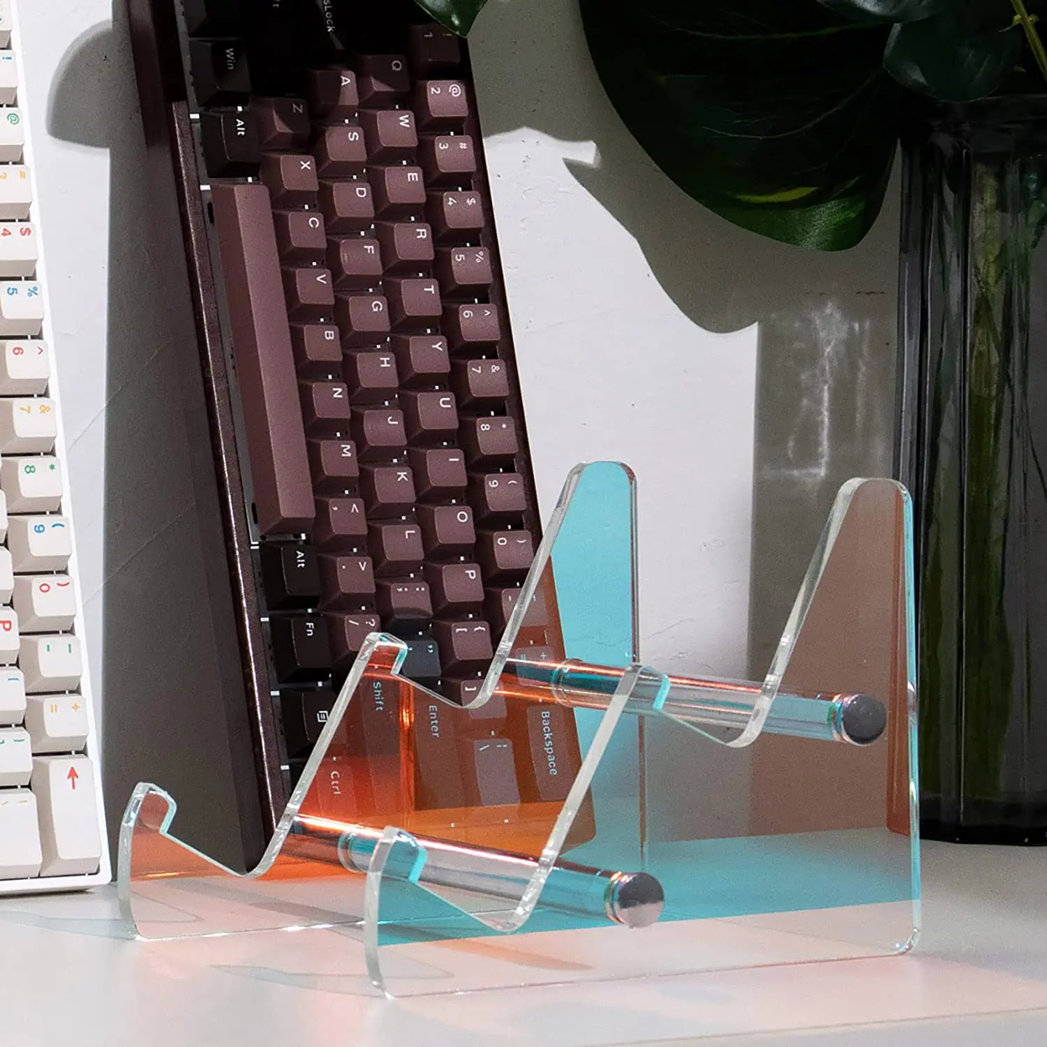 Acrylic Keyboard Display Stand Holder Acrylic Keyboard Storage Shelf