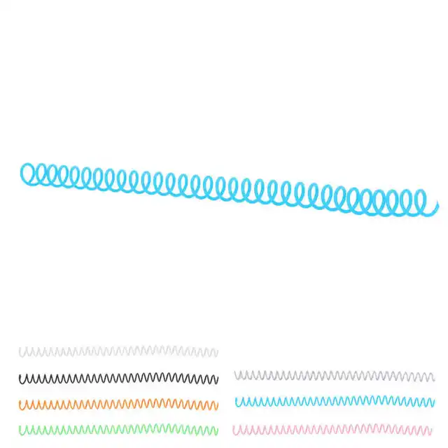 NUOBESTY Bobinas De Encuadernación En Espiral De Plástico: 6 Uds Espirales  De Encuadernación De Colores Lomos De Encuadernación Peines De  Encuadernación Kits De Encuadernación De Libros : : Oficina y  papelería