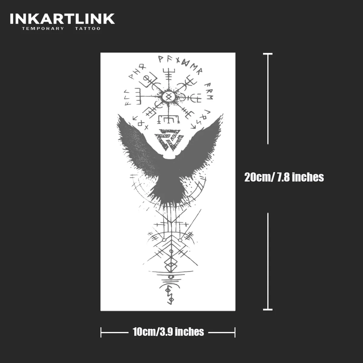 Evil Symbol Temporary Tattoo,Lasts To 15 Days New Technology Magic Waterproof Semi Permanent Sticker. 5