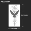 Evil Symbol Temporary Tattoo,Lasts To 15 Days New Technology Magic Waterproof Semi Permanent Sticker. 5