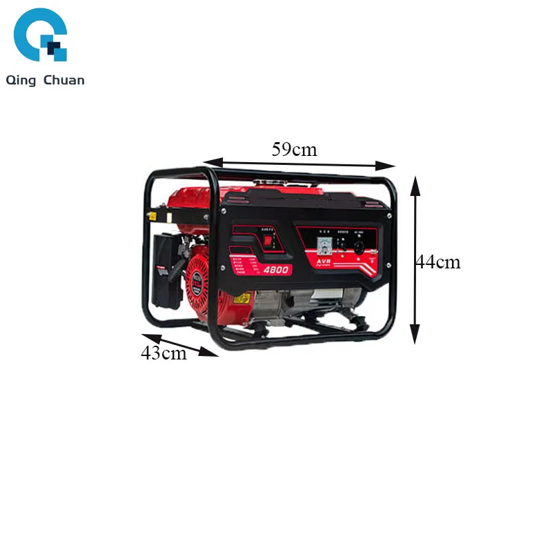 Alternator portable outdoor small gasoline generator open frame petrol electric generator