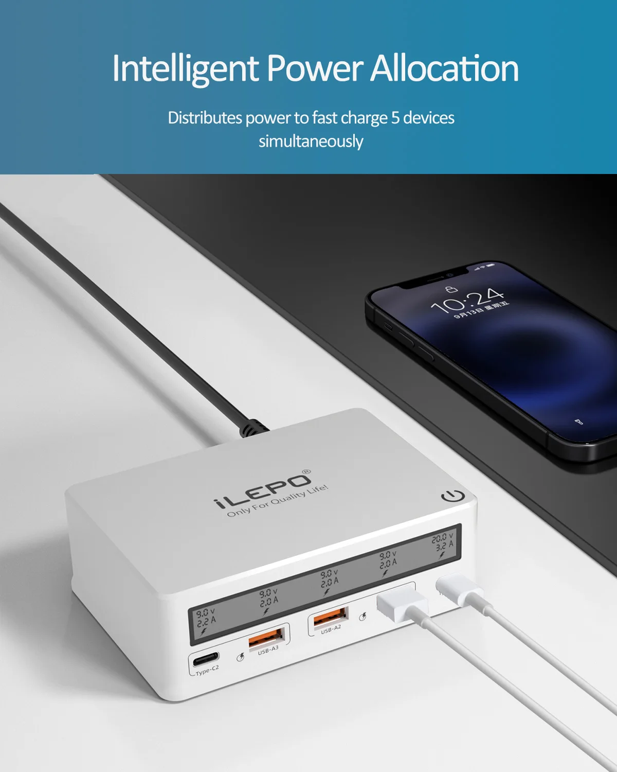 Ilpeo Portas 65w Adaptador do Portátil Carregador Gan para Dell Macbook Pro Iphone 13 12 Huawei Xiaomi Usb c Carregador Rápido Carregador de Telefone 2 carregador gan para dell macbook pro iphone