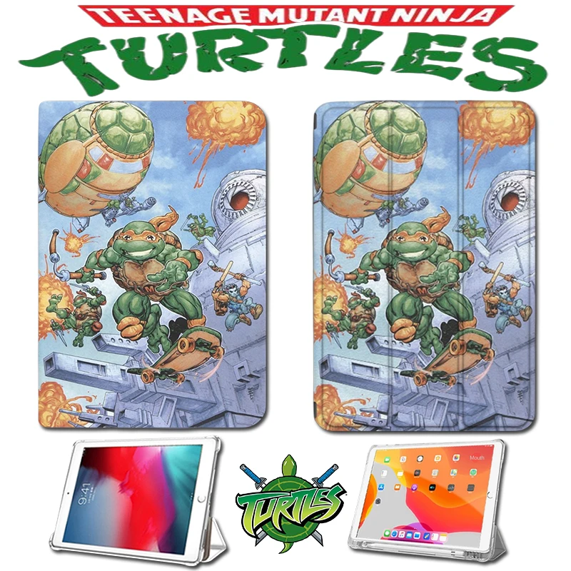 Teenage Mutant Ninja Tmnt Per Il 2023 Nuovo Ipad 3 4 5 6 Th Per Ipad Mini Air Pro 11 10.9 10.2 Custodia Protettiva Antiurto