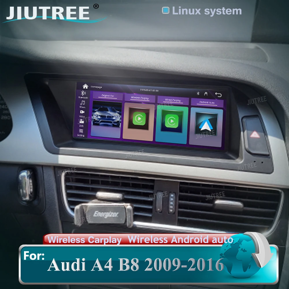 

8.8 Inch For Audi A4 B8 RHD 2009-2016 Android 12 Car Multimedia Screen WIFI Wireless Carplay 4G Google USB BT IPS Touch Screen