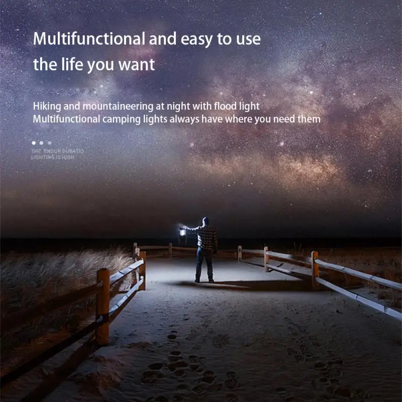 Mini 3*COB Tent Lamp LED Portable Lantern TelescopicTorch Camping Lamp Waterproof Emergency Light Powered