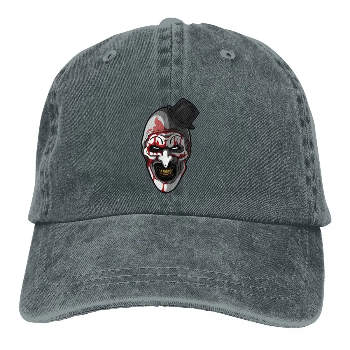 

Washed Men's Baseball Cap Casual Trucker Snapback Caps Dad Hat Terrifier Horror Films Golf Hats