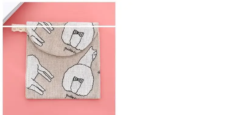 Description Picture 4 of itemNew Sanitary Pad Pouch Mini Folding Women Cute Bag for Gaskets Napkin Towel Storage Bags Pouch Case Sanitary Pad Organizer