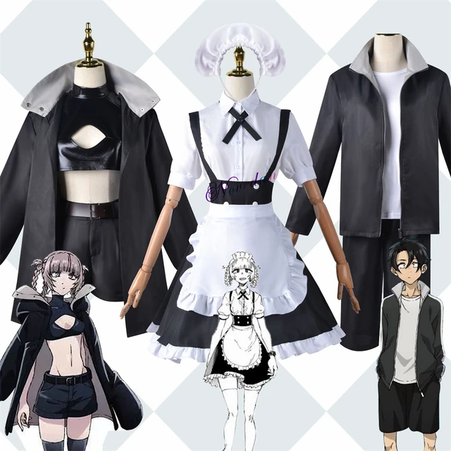 Anime Call Of The Night Nanakusa Nazuna Cosplay Costume Wig Black Cloak  Jacket Leather Vest Shorts Outfit Yofukashi No Uta Women - Cosplay Costumes  - AliExpress