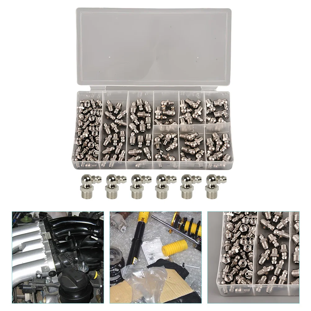 

Nickel-plated Straight and Curved Oil Grease Bevel Nozzles Galvanized Iron Angled Fitting Zerk Assortment