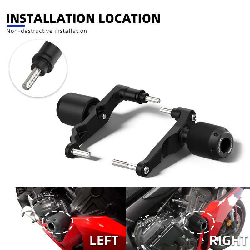 오토바이 낙상 방지 슬라이더 페어링 가드 크래시 패드 CBR650R CB650R 2024-2026 CBR650R CB650R 2019-2023 안티폴 적용
