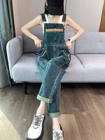 Women’s Denim Overalls Vintage Workwear Style 2026 Spring Autumn Loose Slim Fit Casual Fashion Dungarees Versatile Streetwear - Image 4