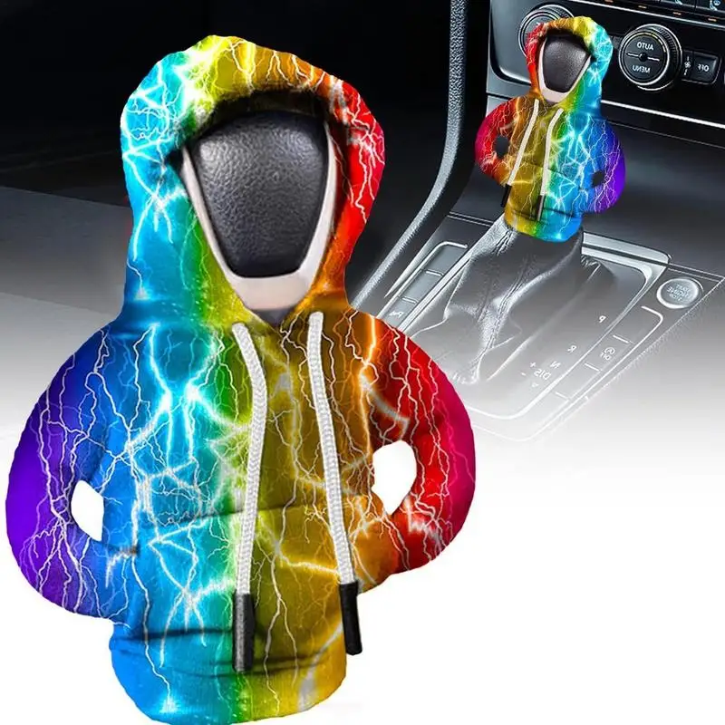 Hoodie Car Gear Shift Lever Cover Change Lever Sweatshirt Gearshift Cover Hoodie Gear Knob Sweater Car Interior  Decorations 3