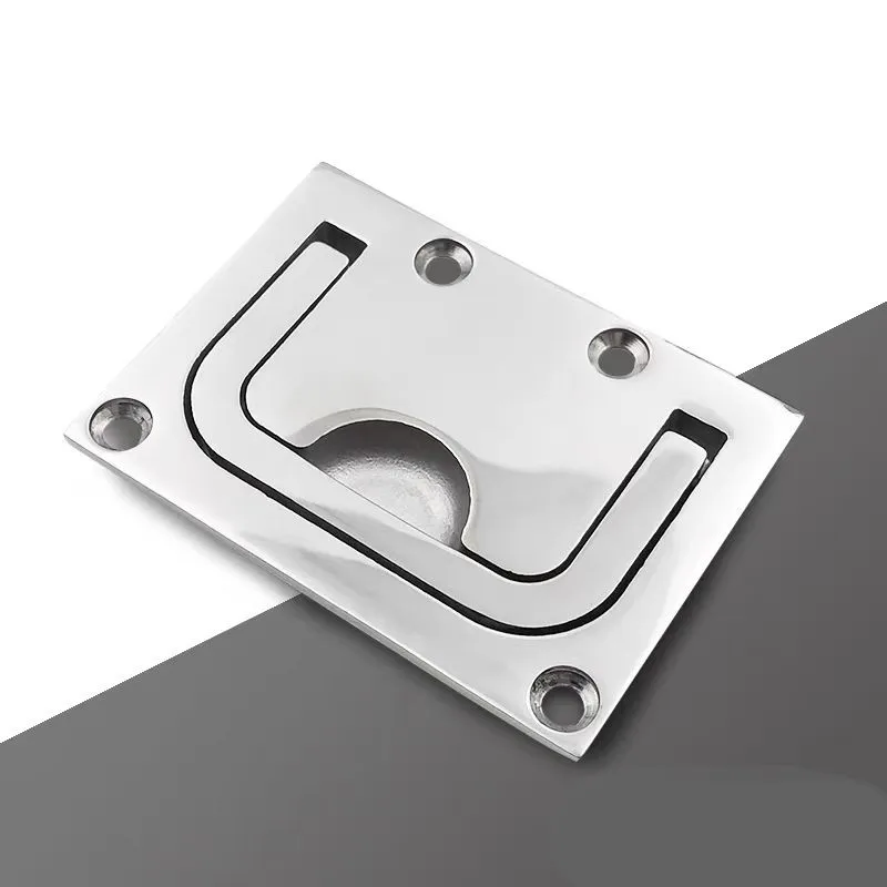 Handle Stainless steel 304/316 industrial panel folding hatch cover concealed bottom plate solid embedded 1 PC