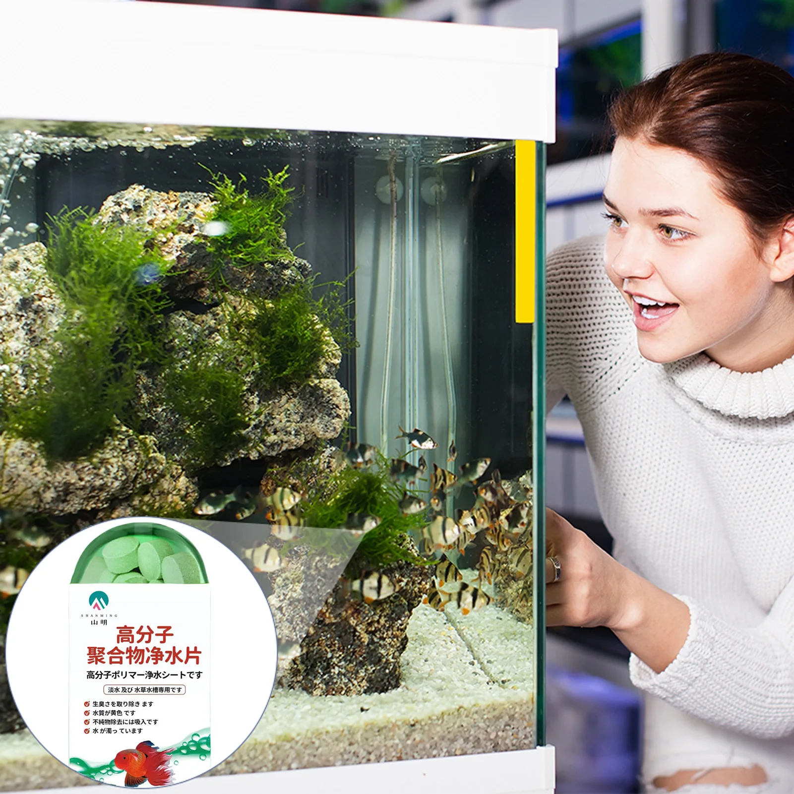 Water Purification Tablets for Fish Tank Algae Removal